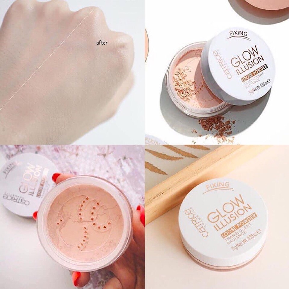 Phấn Phủ Bột Catrice glow illusion loose powder